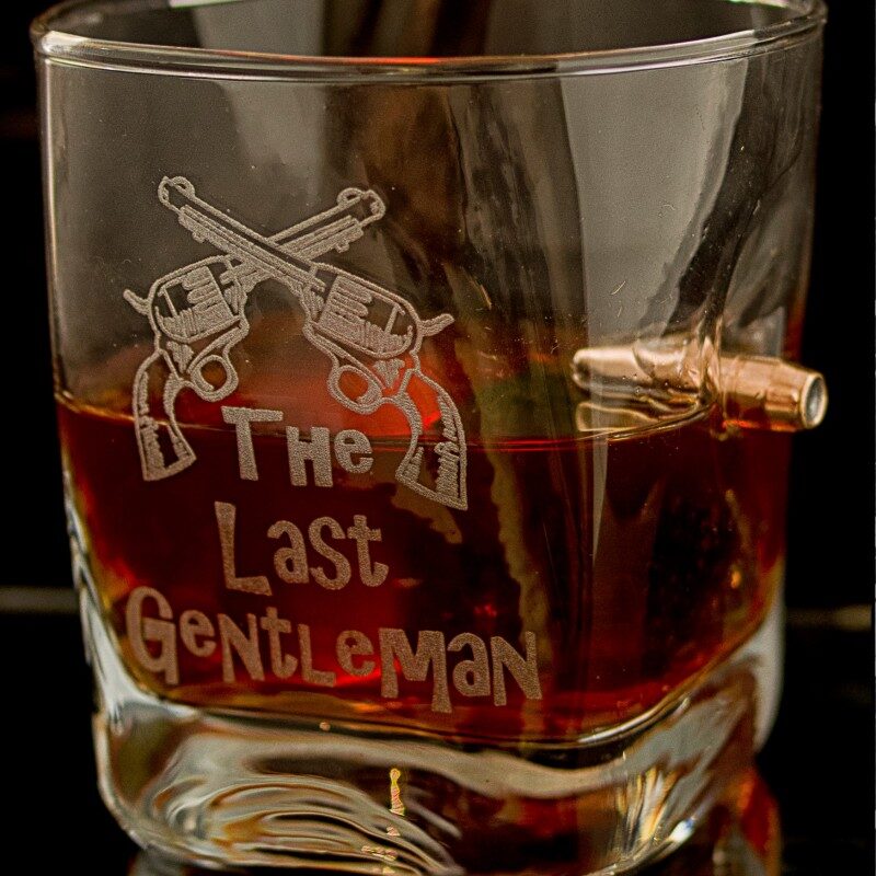 KolbergGlas Whiskey Glass with Engraving -The Last Gentleman- and free Name/Engraving