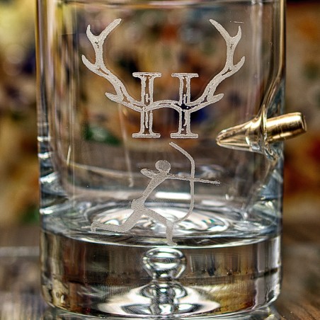 KolbergGlas  Tumbler Whiskey Glass with engraving "Hunter"