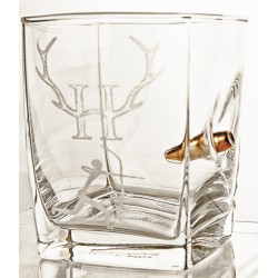 KolbergGlas Whiskey Glass with engraving "Hunter"and free Name/Engraving