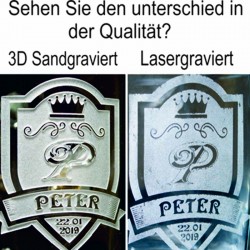 copy of KolbergGlas - Edel Individuell Graviertes Whiskyglas Label mit cal.308 Projektil Option