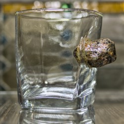 copy of KolbergGlas Rocks Glass with Real Bullet cal 308