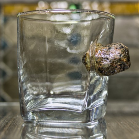 copy of KolbergGlas Rocks Glass with Real Bullet cal 308