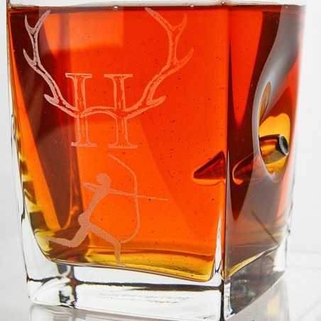 Jäger das richtige Geschenk Glas mit Gravur " Hunter"  und als Option Wunsch Name