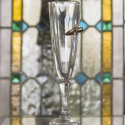 Kristall Sekt Glas mit Individueller Monogramm