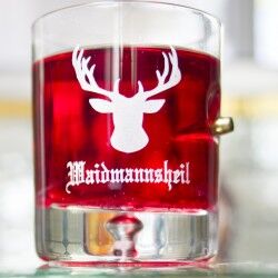 KolbergGlas Tumbler Whisky Glas mit Gravur "W – Special Gift for Him – Engraved Glass | KolbergGlas