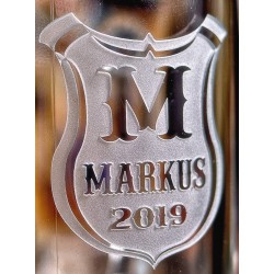 HandMade BierGlas mit individuelle Gravur-Projektil Option-Männer Geschenke