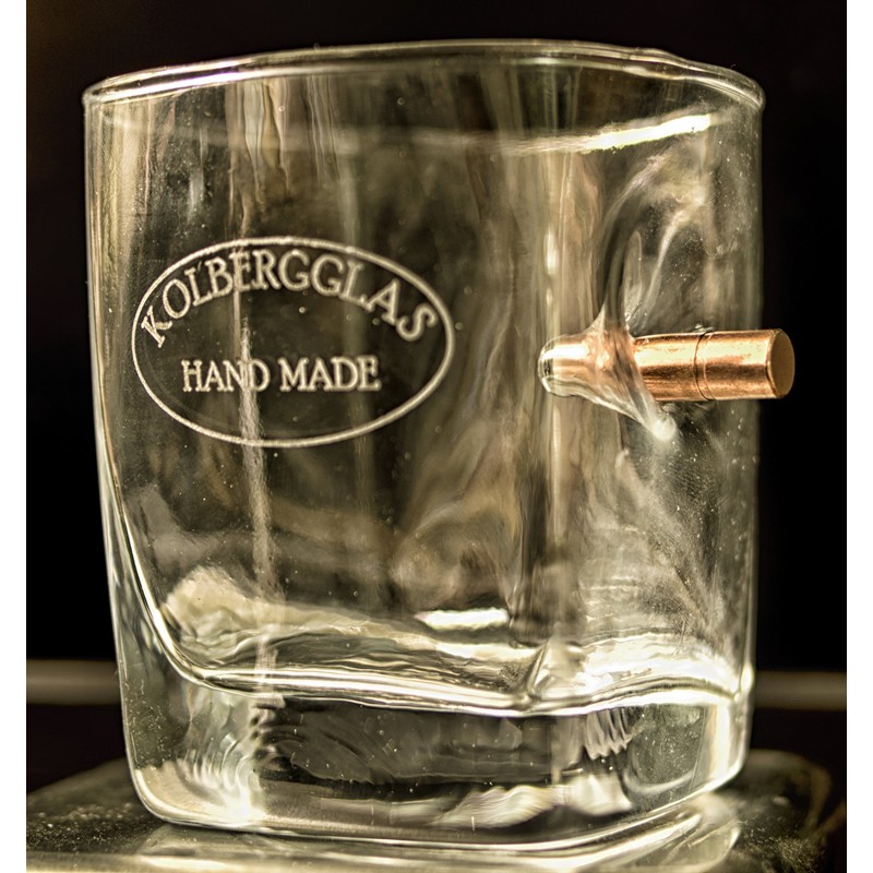 Whiskey Glass with Real cal.308 Bullet