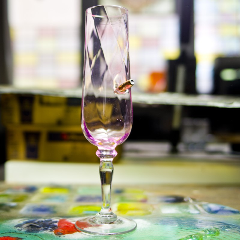 copy of Wine glass long with Bullet and engraving option