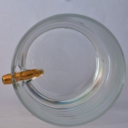 copy of KolbergGlas Rocks Glass with Real Bullet cal 308