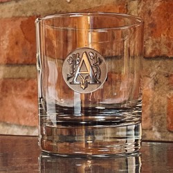 High quality personalized whiskey glasses with individual monogram