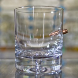 KolbergGlas Tumbler Whisky Glas mit realem Projektil cal.308