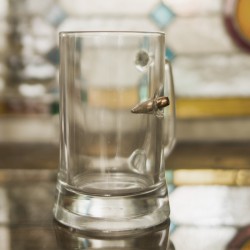 copy of HandMade Beer Glass with Bullet Men Gifts